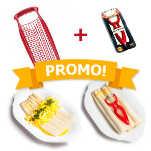 Promosetje | Aspergeschiller + Nootmuskaatrasp